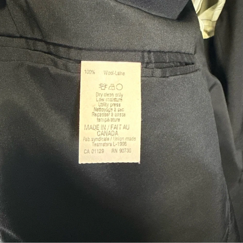 Lauren Ralph Lauren Mens 48R Charcoal Gray 100% Wool Blazer Jacket‎ L518155B